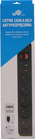 Energy Listwa Antyprzepięciowa x5,1.5m