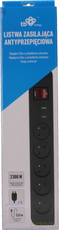 Energy Listwa Antyprzepięciowa x5,3m