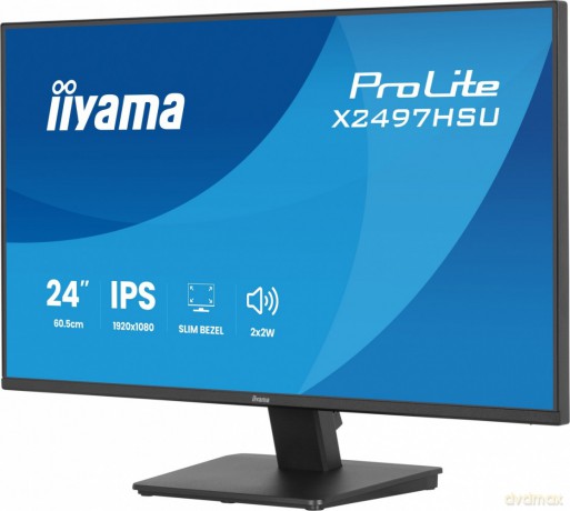 Monitor ProLite 23.8 cala X2497HSU-B1 IPS,FHD,HDMI,DP,120Hz,350CD,2xUSBv3.2, 2xUSB-C, GW 5lat
