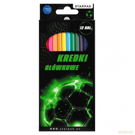 Kredki ołówkowe Football 12kol
