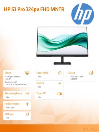 Monitor S3 Pro 324pv FHD 9U5C1AA#ABB