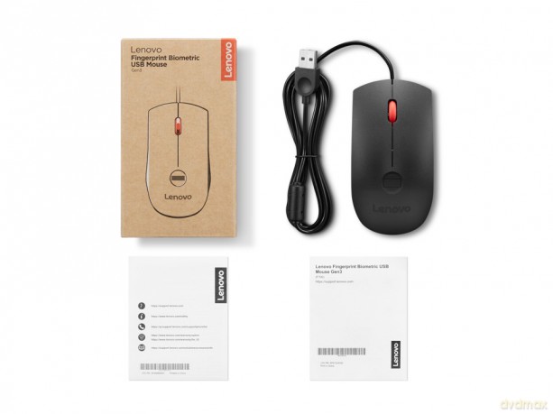 Mysz biometryczna USB z czytnikiem linii papilarnych Gen3 4Y51S24029