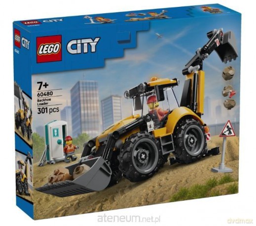 LEGO CITY Yellow Backhoe Loader (60480) [KLOCKI]
