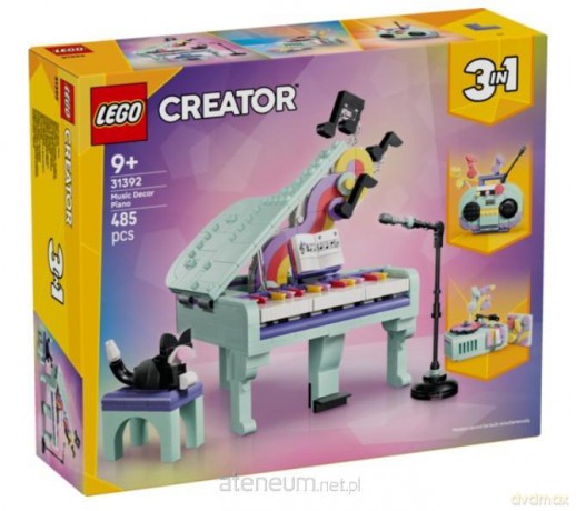 LEGO CREATOR Music Decor Piano with Cat (31392) [KLOCKI]