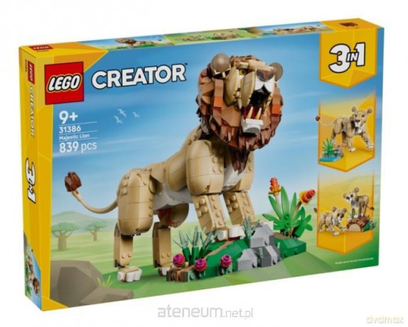 LEGO CREATOR Wild Animals: Majestic Lion (31386) [KLOCKI]