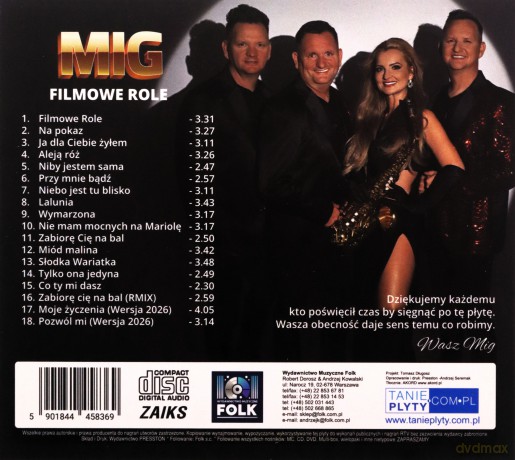 Mig: Filmowe Role [CD]