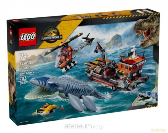 LEGO JURASSIC WORLD Mosasaurus Boat Attack (77983) [KLOCKI]