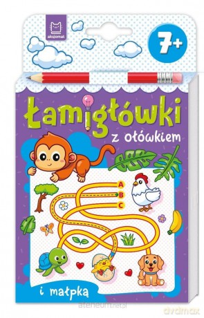 Łamigłówki z ołówkiem z małpką. Od 7 lat - Beata Karlik [KSIĄŻKA]