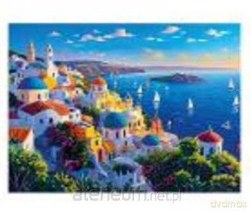 Mozaika diamentowa 5D - Santorini 40x30 cm