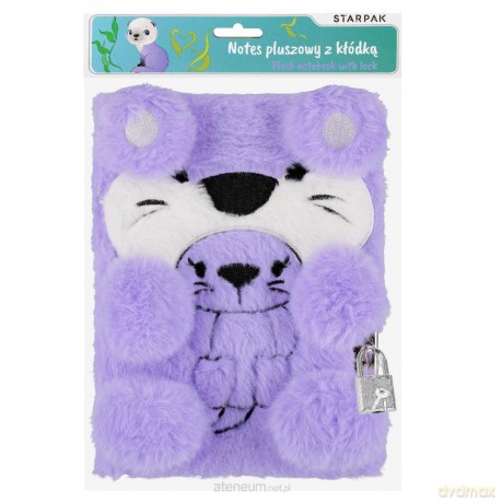 Pamiętnik pluszowy z kłódką Bear