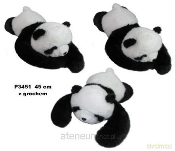 Panda z łapkami obciążeniowymi z grochem 45 cm