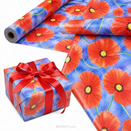 Papier ozdobny Maki Letnie X-Strong 35 cm x20m