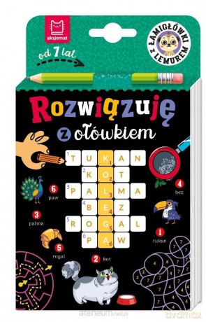 Rozwiązuję z ołówkiem. Łamigłówki z lemurem - Beata Karlik [KSIĄŻKA]