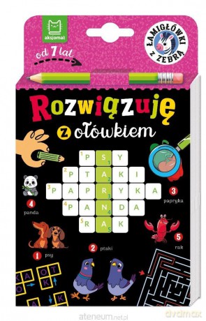 Rozwiązuję z ołówkiem. Łamigłówki z zebrą - Beata Karlik [KSIĄŻKA]