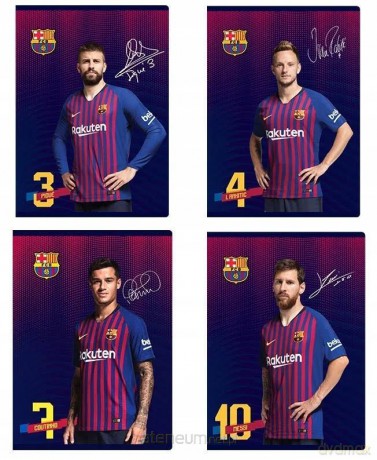 Zeszyt A5/32k kratka FC Barcelona (10szt)