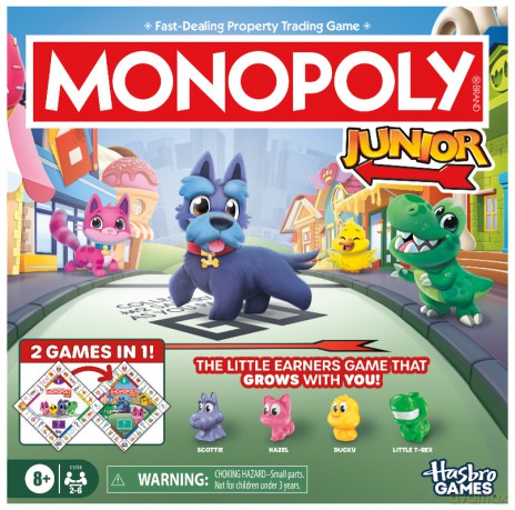 Hasbro gaming - Monopoly Junior 2 In 1 Refresh DK/NO (G1856189) [GRA PLANSZOWA]