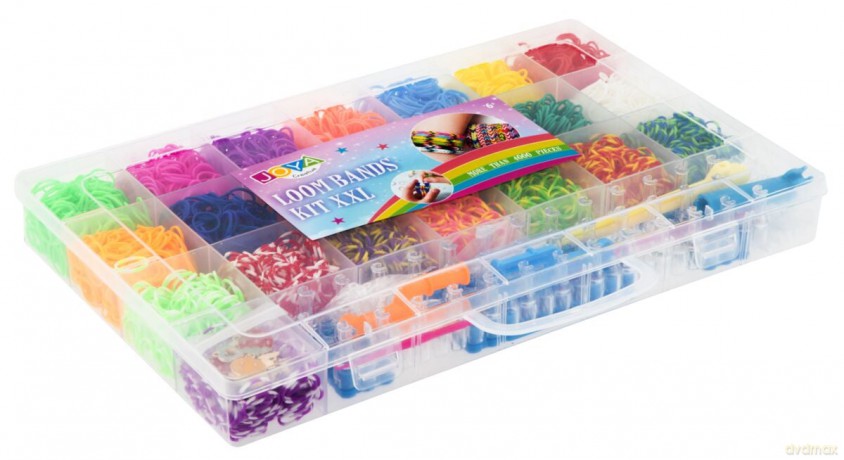 JOYA - Rubber Band Loom Kit, plastic storage box (981046)