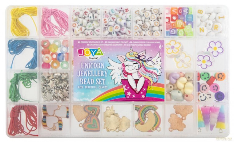 JOYA - Unicorn Jewellery bead set with beautiful charms (981025)