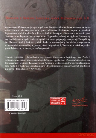 Tomasza z Akwinu Lectura Super Matheum Cap I-II [KSIĄŻKA]