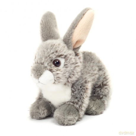 Teddy Hermann - Sitting Rabbit grey 18 cm (TH937012)