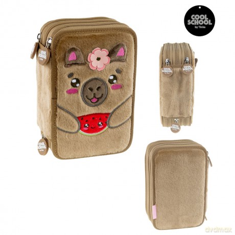 Tinka - Pencil Case Triple Capybara