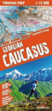 Trekking map Gruzja Kaukaz 1:75 000