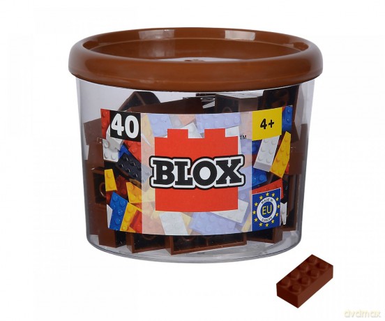 Androni - Blox 40 brązowe klocki 8-elementowe w puszce