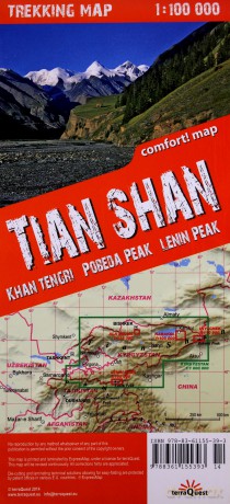 Trekking map Tian Shan 1:100 000