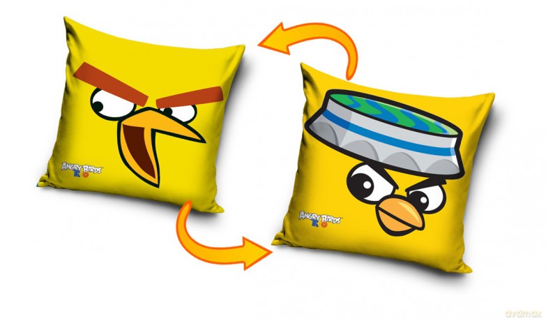 Angry Birds Chuck Poszewka na poduszkę 40x40 cm