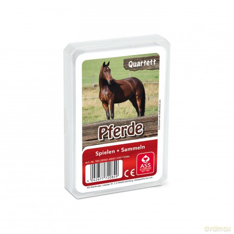ASS Altenburger 22572084 - Gra w kwartet ze zwierzętami: Konie - Gra karciana