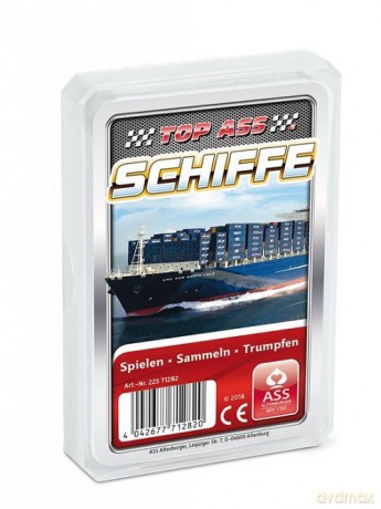 ASS Altenburger 2571282 - Gra w kwartet TOP ASS Okręty i statki - Karty do gry