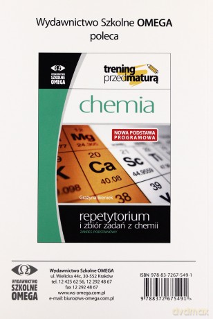 Trening Matura - Chemia Doświadczenia OMEGA [KSIĄŻKA]
