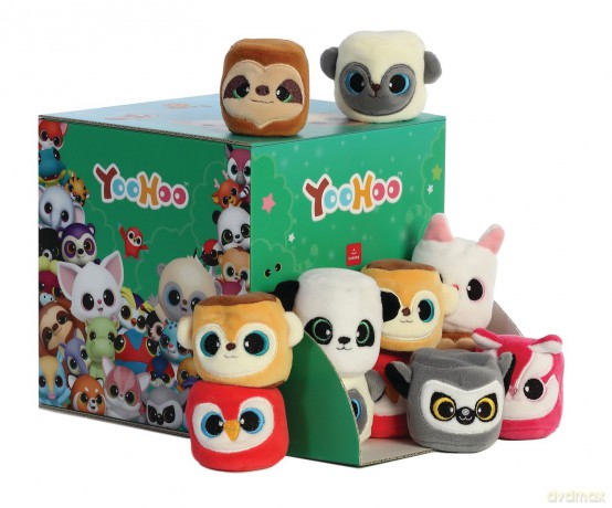 Aurora 61557 - Yoohoo Stackies - Zestaw pluszaków seria 1 -  mix 8 różnych