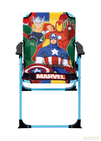 Avengers - Krzesło kempingowe z podłokietnikami 38 x 32 x 53 cm