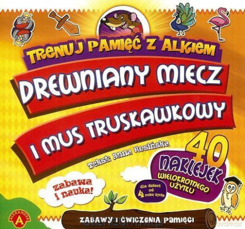 Trenuj pamięć z Alkiem - Drewniany miecz ALEX [KSIĄŻKA]