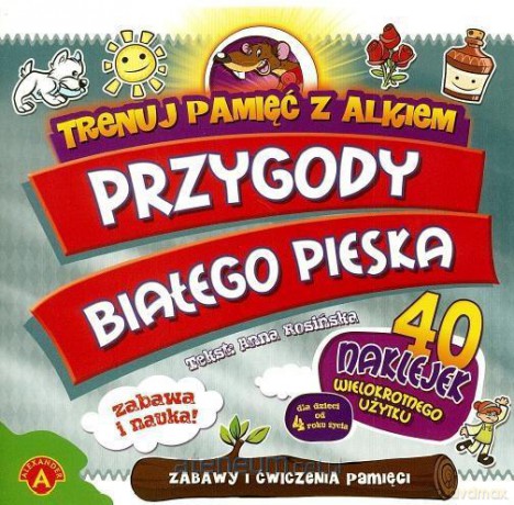 Trenuj pamięć z Alkiem - Przygody Białego Pieska ALEX [KSIĄŻKA]