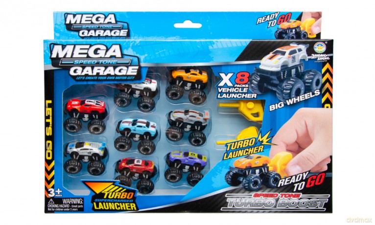 Big Wheel Box 8er Set mit Antrieb
