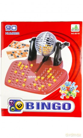 Bingospiel 28 x 29 x 11 cm rot 93-teilig