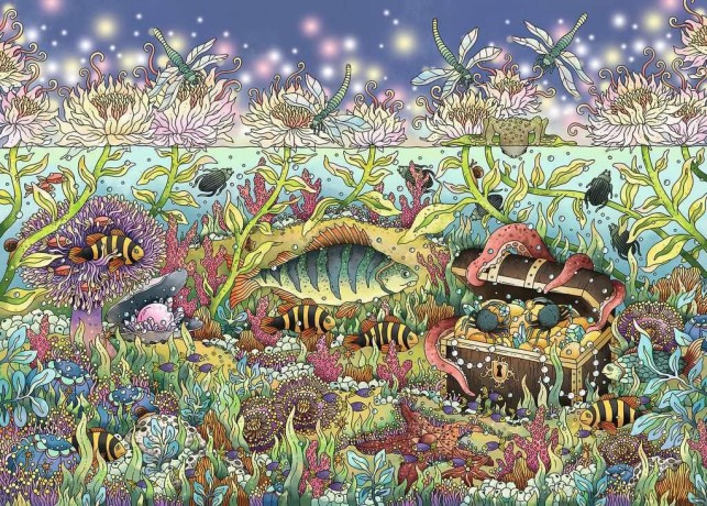 RAVENSBURGER 1000 el. Podwodne królestwo o zmierzchu [PUZZLE]