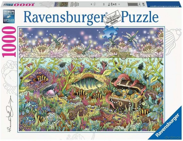 RAVENSBURGER 1000 el. Podwodne królestwo o zmierzchu [PUZZLE]