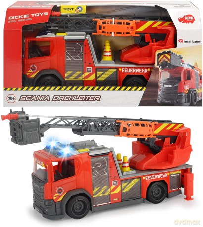 Dickie Toys 203716017 - Scania Drehleiter Feuerwehr