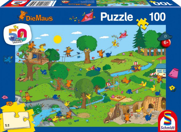 SCHMIDT 100 el. Myszka w parku [PUZZLE]