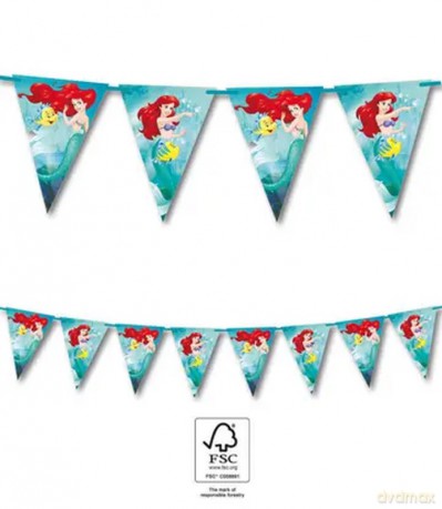 Disney Arielle - Dreieckige Flaggenbanner