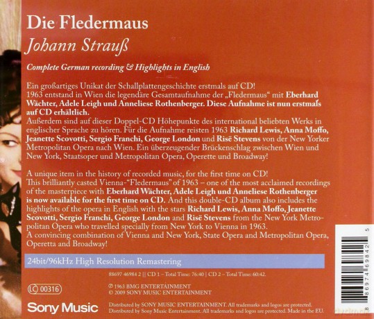 Oscar Danon: J. Straus: Die Fledermaus [2CD]