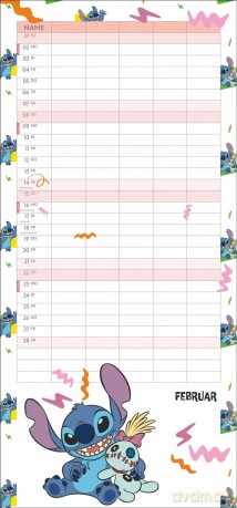 Disney Stitch - Organizer rodzinny 2026