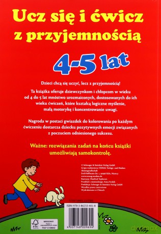 Ucz się i ćwicz z przyjemnością 4- 5 lat [KSIĄŻKA]