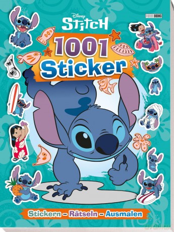 Disney Stitch: 1001 Sticker - Stickern, Rätseln, Ausmalen - Softcoverbuch