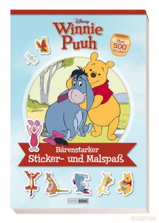 Disney Kubuś Puchatek kolorowanka z naklejkami