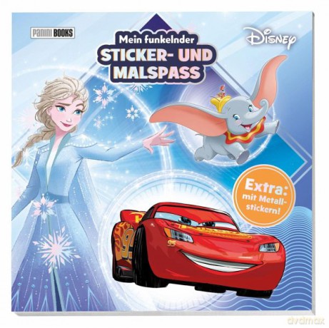 Disney błyszczące naklejki i kolorowanka