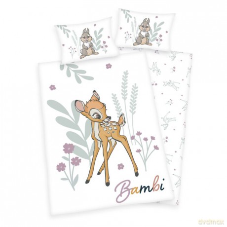 Disney's Bambi Flanell-Bettwäsche "Made in Green" - 40 x 60 + 100 x 135 cm